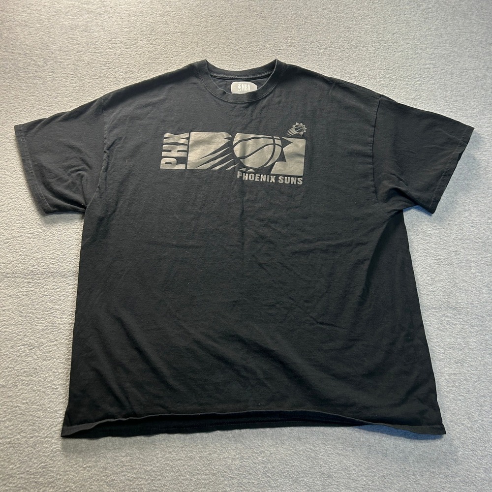Phoenix Suns NBA Graphic T Shirt Mens 2XL Black Basketball Fan Apparel Tee l